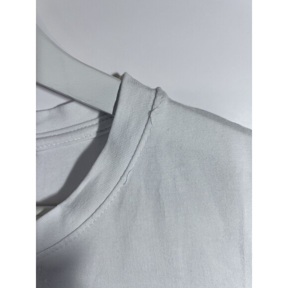 Roberto Cavalli Womens Logo Print White SS T Shirt Size M made In Italy - Picture 6 of 12